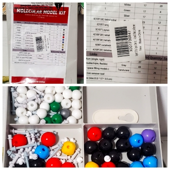 115 Pcs Organic Chemistry Molecular Model Student and Teacher Kit, Molecular - Picture 1 of 4